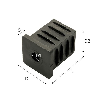 Square tube insert 28x28mm :: 97-0042 :: 3