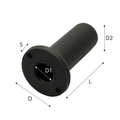 Round plastic tube insert 13/22/8mm :: 97-0035 :: 3