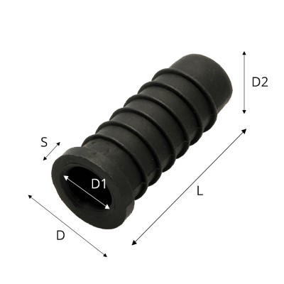 Round plastic tube insert 13/15/8mm :: 97-0036 :: 3