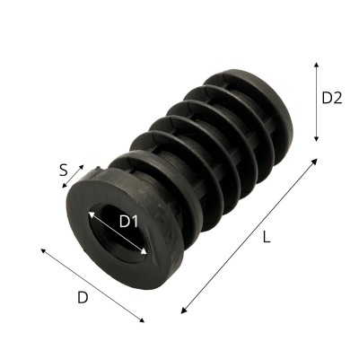 Round plastic tube insert 17/20/8mm :: 97-0038 :: 3