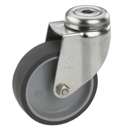 Swivel castor rubber 50mm stainless steel (G-P6/TRU-BO) :: 25-3101 :: 1