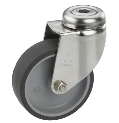 Swivel castor rubber 50mm stainless steel (G-P6/TRU-BO) :: 25-3101