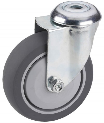 Swivel castor rubber 125mm (K-P6/TRU-BO) :: 26-3205 :: 1