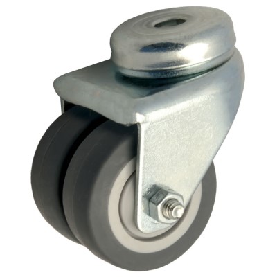 Swivel twin wheel rubber 50mm (K-P6/TRU-BO) :: 26-3101 :: 1