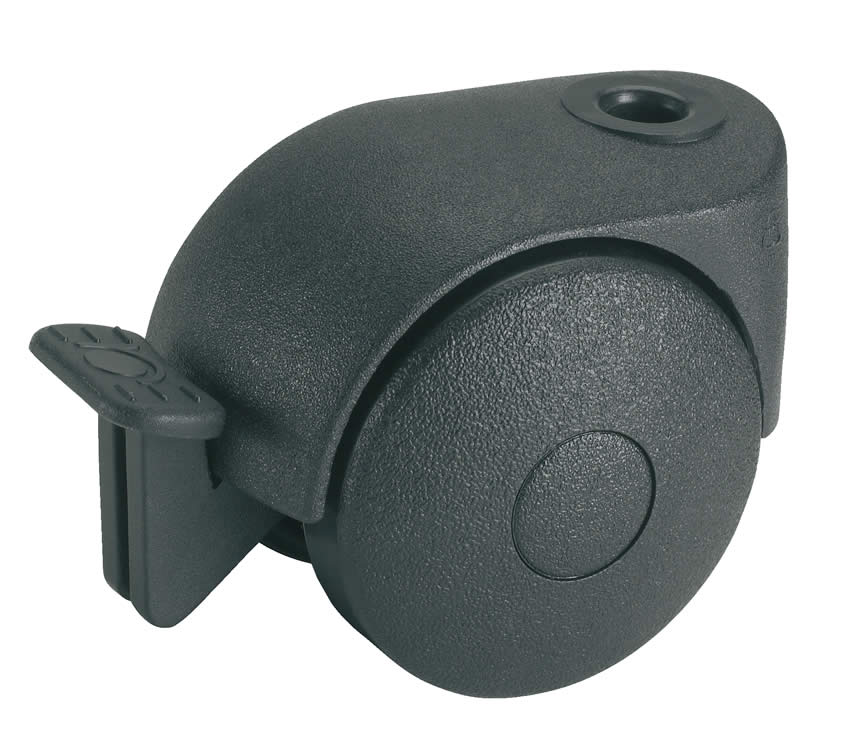 Zwenkwiel kunststof 40mm met voorrem (G-ZW/P6) :: 34-0045