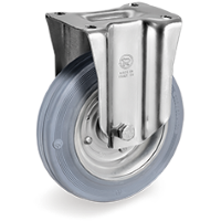 Rigid castor rubber 100mm (R-PS/GRU-NL/PL) :: 23-5902