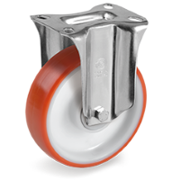 Rigid castor plastic 150mm (G-P6/IPU-NL) :: 60-5711