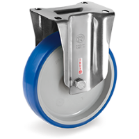 Rigid castor plastic 150x45mm stainless steel (R-P6/IPU-NLX/PL) :: 61-5611