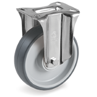 Rigid castor rubber 125x35mm (R-PP/TGRU-NL/PL) :: 71-5903