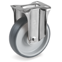 Rigid castor rubber 80x30mm (K-PP/TGRU-NL/PL) :: 71-4801
