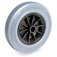 Loswiel rubber 125mm met 15mm gat (G-PP/GRU) :: 22-1103