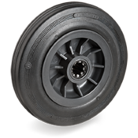 Loswiel rubber 200mm met 25mm gat (R-PP/RU) :: 52-3206