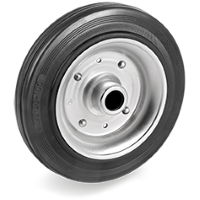Loswiel rubber 125mm met 15mm gat (G-PS/RU) :: 53-1103