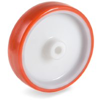 Plastic wheel 125mm with 15mm hole (G-P6/IPU) :: 60-1103