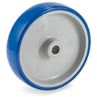 Plastic wheel 125mm with 15mm hole (R-P6/IPU) :: 61-3103