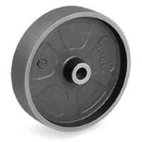 Loswiel gietijzer 125mm met 15mm gat (G-GY) :: 69-1103