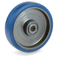 Rubber wheel 125mm with 20mm hole (R-P6/ERU) :: 73-3103
