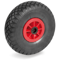 Rubber wheel 260x75mm with countryprofiel with 20mm hole (R-PP/RU-NML) anti lek :: 82-3701