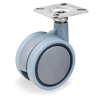 Swivel castor plastic 75mm (G-GR/P6-PL) :: 34-7404
