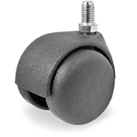 Swivel castor plastic 35x39mm (ZW/P6-DR/M8x15) :: 34-6200