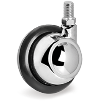 Zwenkwiel rubber 45mm (G-RU-DR/LINKS) :: 35-6201