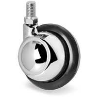 Zwenkwiel rubber 45mm (G-RU-DR/RECHTS) :: 35-6101