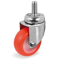 Swivel castor plastic 50mm (G-P6/IPU-DR/M10x20) :: 36-6302