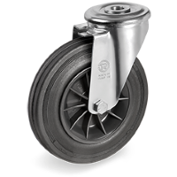 Swivel castor rubber 125mm (R-PP/RU-NL/BO) :: 52-7903