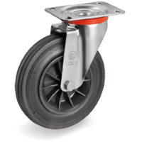Zwenkwiel rubber 140mm (G-PP/RU-NL/PL) :: 52-4404