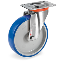 Swivel castor plastic 150x45mm stainless steel (R-P6/IPU-NLX/PL) :: 61-4611
