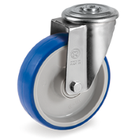 Swivel castor plastic 150x45mm (K-P6/IPU-NL/BO) :: 61-4331