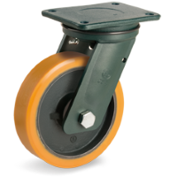 Zwenkwiel kunststof 300x80mm (K-GY/PU-EE HD/PL) :: 64-8318