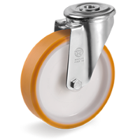 Zwenkwiel kunststof 100mm (R-P6/PU-NL/BO) :: 66-7802