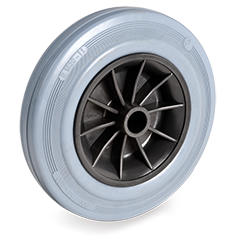 Rubber wheel 125mm with 15mm hole (G-PP/GRU) :: 22-1103