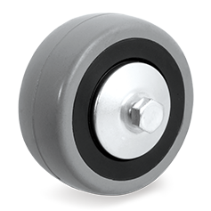 Rubber wheel 125x30mm with 10mm hole (G-PP/GRU-DRB-AS) :: 37-1105 :: 1