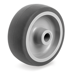 Rubber wheel 80x24mm with 8mm hole (G-PP/TGRU) :: 38-1103 :: 1