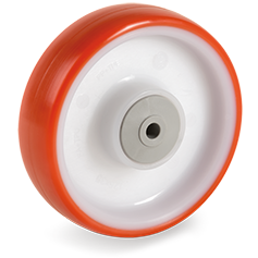 Plastic wheel 100x30mm with 8mm hole (K-stainless steel-P6/IPU) :: 60-2402 :: 1