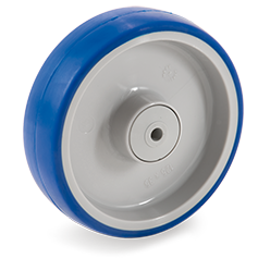 Plastic wheel 160x50mm with 12mm hole (K-stainless steel-P6/IPU) :: 61-2410 :: 1
