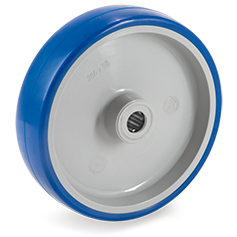 Plastic wheel 200x50mm with 20mm hole (R-stainless steel-P6/IPU) :: 61-3206 :: 1