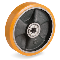 Plastic wheel 200mm with 25mm hole (K-GY/PU) :: 65-2206 :: 1