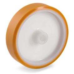 Plastic wheel 200x50mm with 25mm hole (G-P6/PU) :: 66-1206 :: 1