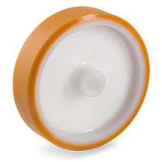 Plastic wheel 250x60mm with 25mm hole (G-P6/PU) :: 66-1108 :: 1