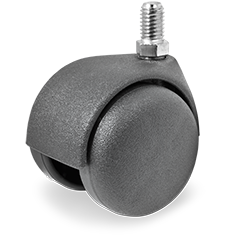 Swivel castor plastic 35x39mm (ZW/P6-DR/M8x15) :: 34-6200 :: 1