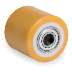 Pallet truck roller plastic 85X70mm with 20mm hole (K-P6/PU) :: 77-2122 :: 1