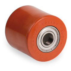 Pallet truck roller plastic 82X60mm with 20mm hole (K-P6/IPU) :: 78-2101 :: 1