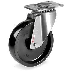 Swivel castor resin 80x35mm stainless steel (G-KRESIN-NLX/PL) :: 67-7901