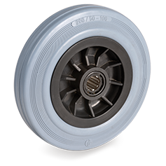 Loswiel rubber 80mm met 12mm gat (R-PP/GRU) :: 22-4101