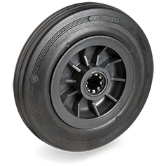 Loswiel rubber 180mm met 20mm gat (R-PP/RU) :: 52-3105