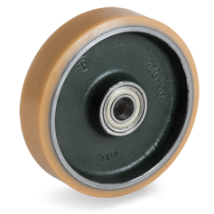 Loswiel Vulkollan 150x40mm met 17mm gat (K-GS/VUL) :: 63-2124