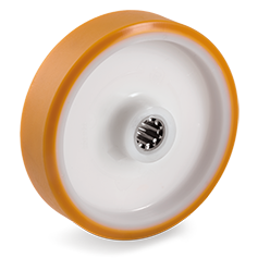 Loswiel kunststof 175x40mm met 20mm gat (R-RVS-P6/PU) :: 66-3205
